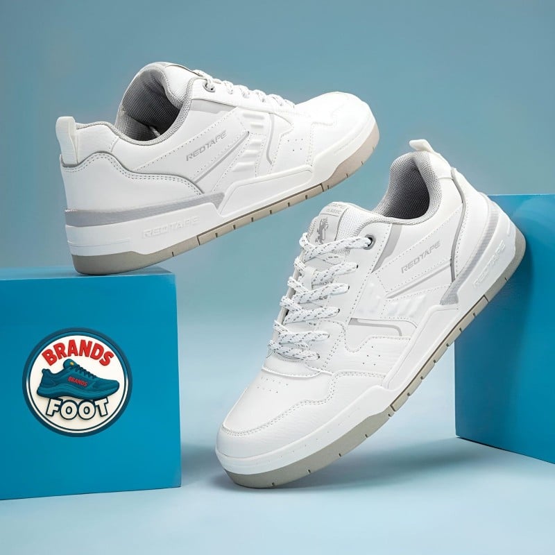 Redtape White Grey Shoe